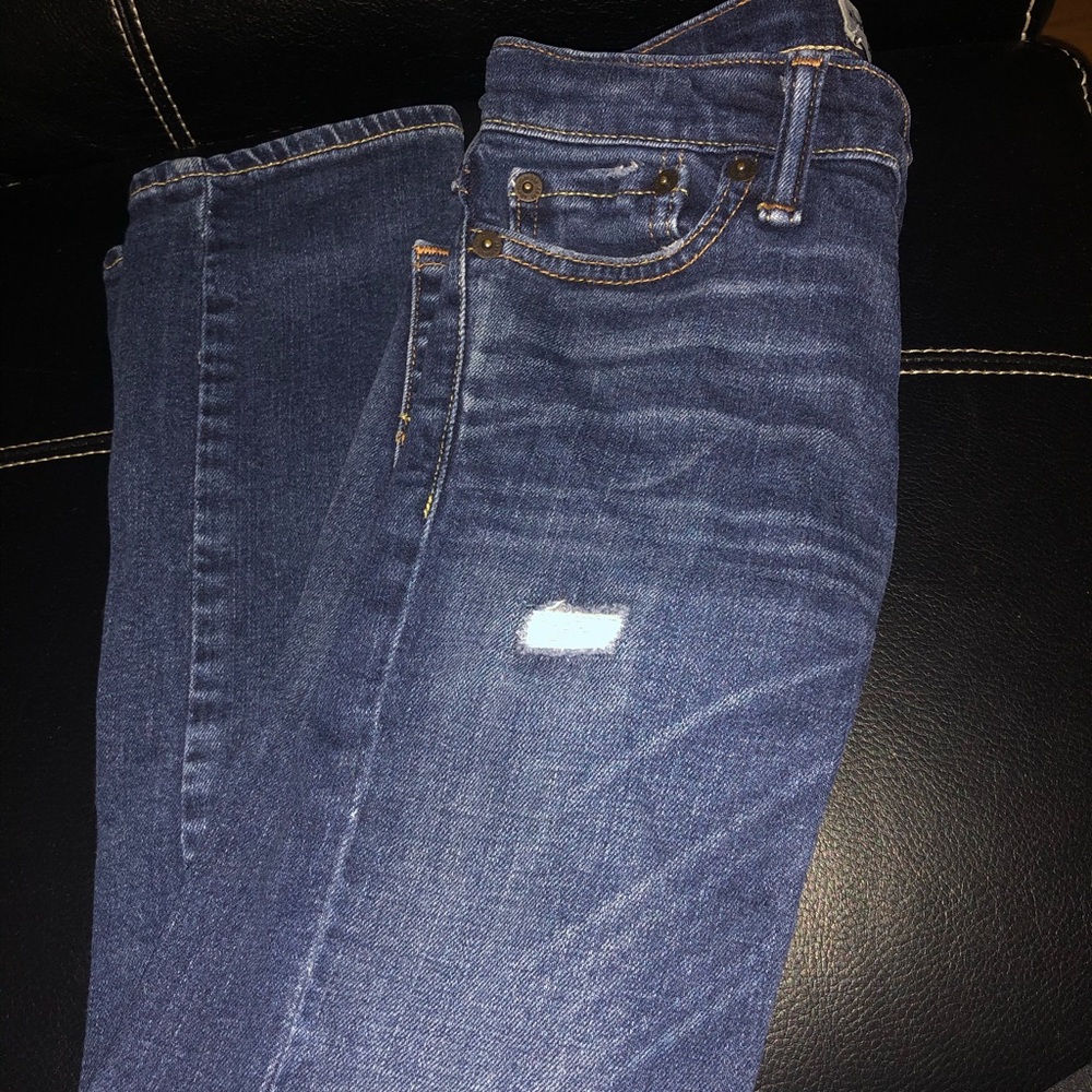 Boys Abercrombie Distressed Skinny Jean